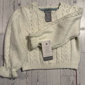 Tahari Cream Cowl Neck Sweater